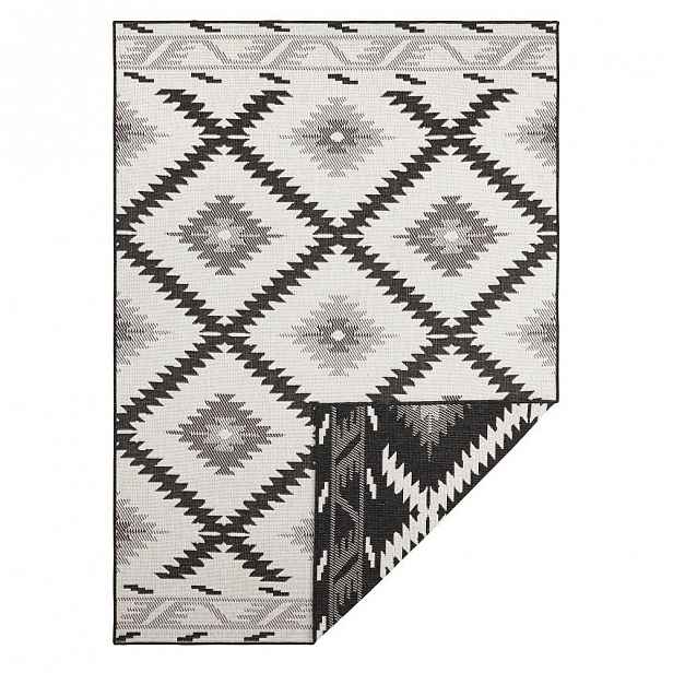 Černo-krémový venkovní koberec Bougari Malibu, 230 x 160 cm
