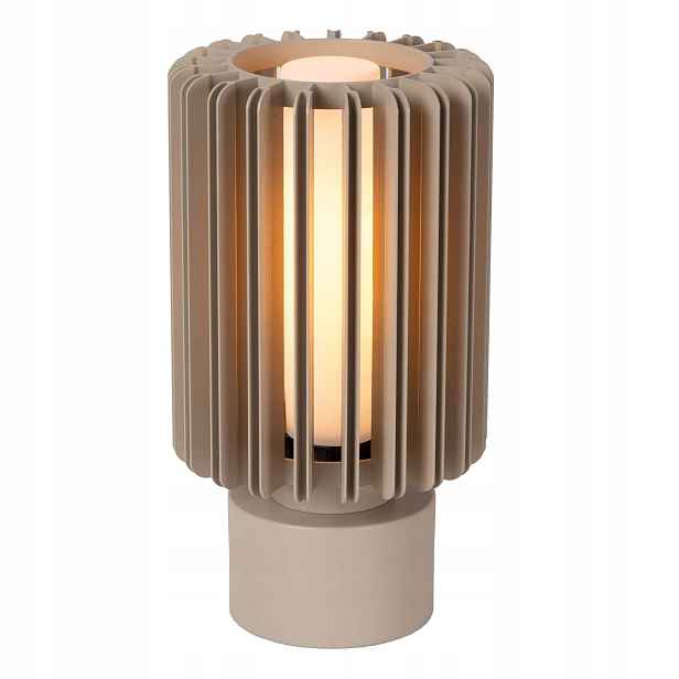 Lucide Lambres stolní lampa taupe hliníková E27 max 40W