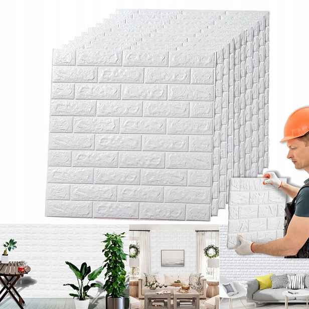 Samolepící Nástěnné Panely Cihlová Tapeta Zeď Nástěnné Panely 3D 50 Ks