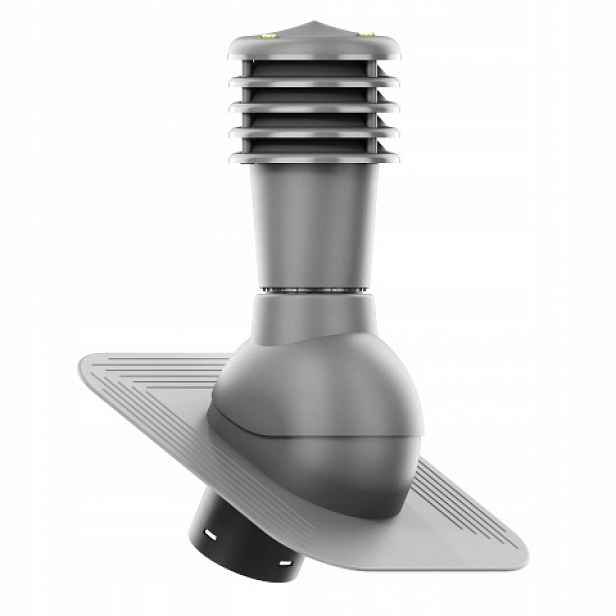 Větrací komín Smartline pod asfaltový šindel/pape fi 125 mm nezateplený grafit