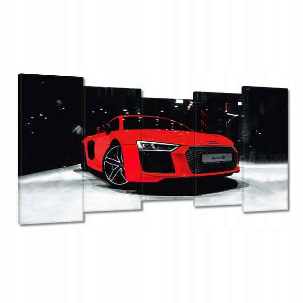 Obrazy 150x80 Červené Audi Audica R8