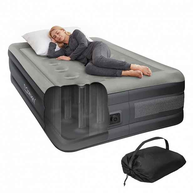 ML-DESIGN NAFUKOVACÍ POSTEL 196x97x47 cm šedá