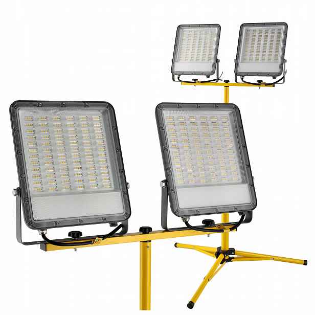Stavební Led reflektor Halogenový stativ 300W 2x150W 27000lm pro renovaci