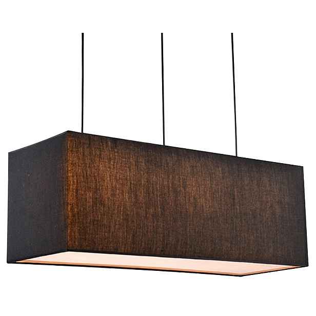 Stropní lampa černá 5xE27 Boho