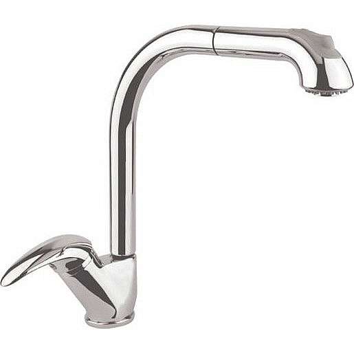 Dřezová baterie Sapho X-AXUS s vytahovací sprškou chrom 1112-72