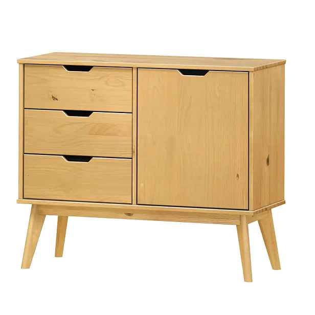 Idea Komoda 1 dveře + 3 zásuvky BONITO vosk