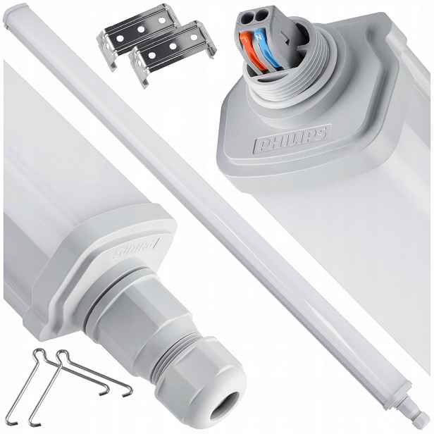 Led Hermetické Svítidlo 30W 6500K 3600lm 120cm Phillips Přisazené do Garáže