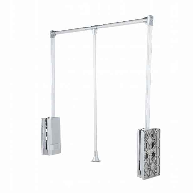 Pantograf Stříbrný 89-121 cm 10 kg věšák skládací tyč sklápěcí oblečení