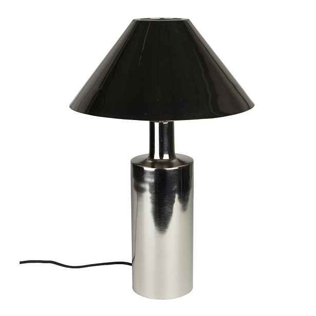 Kovová stolní lampa ve stříbrné barvě s kovovým stínidlem (výška 53 cm) Wonders – Zuiver