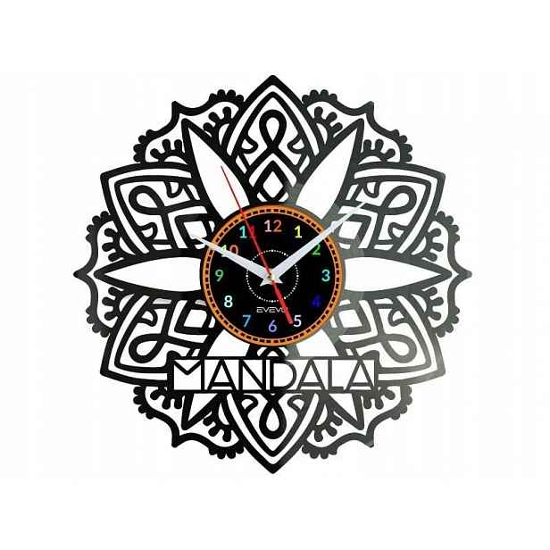 Mandala Dárek Originální dekorace do domu Hodiny z vinylové desky
