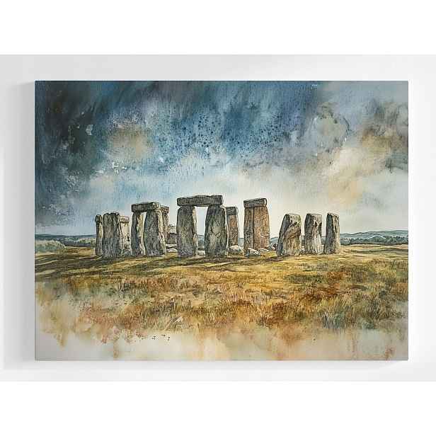 Plakát Stonehenge Kruh Kameny Megalit Druid Pohled 100x75