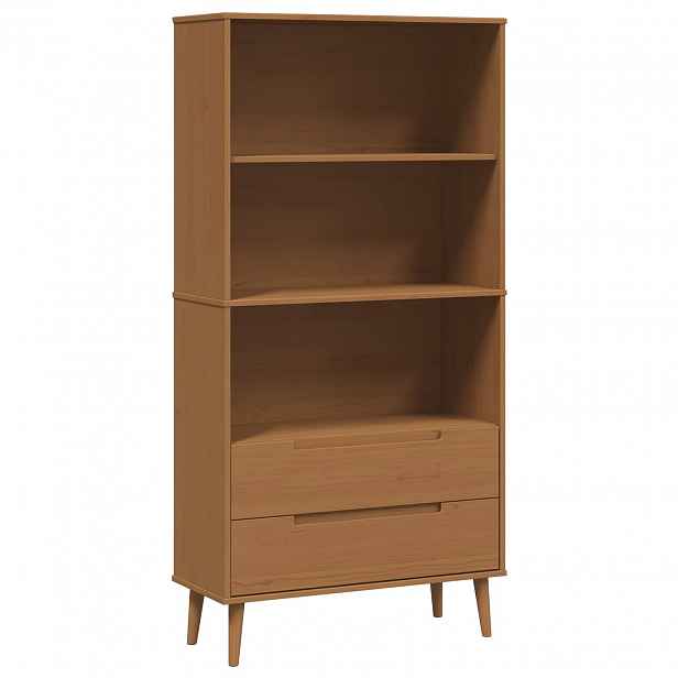 vidaXL knihovna MOLDE 85 x 35 x 170,5 cm Masivní borovicové dřevo