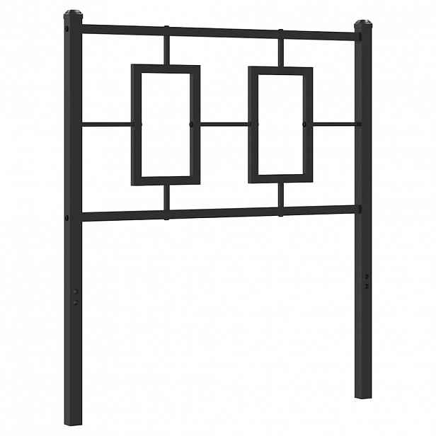 vidaXL Kovové náhradní čelo postele černé 75 cm