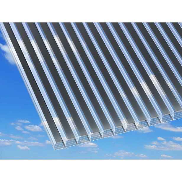 Gutta Polykarbonátová deska Guttagliss Zebra 16 mm, 2000 x 980 mm, antracit