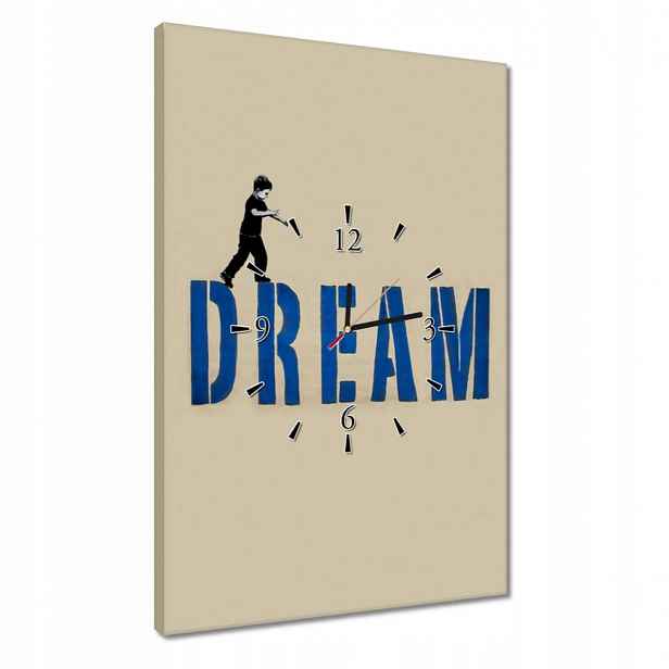 Hodiny 40x60 Dream Stojí za to mít sen
