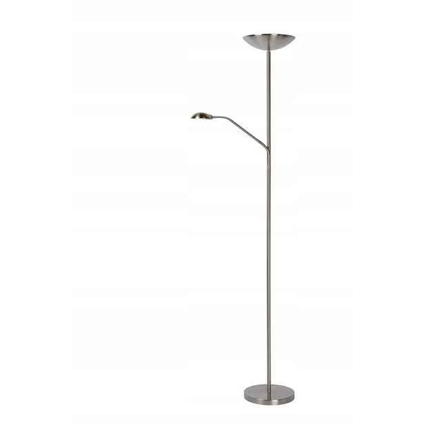 Stojací Led lampa 20W 3000K Zenith stříbrná 180 cm Lucide