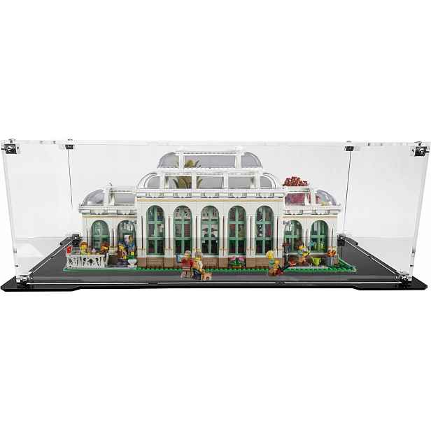 Vitrína s černou základnou pro sadu Lego 21353 Ideas Botanická zahrada