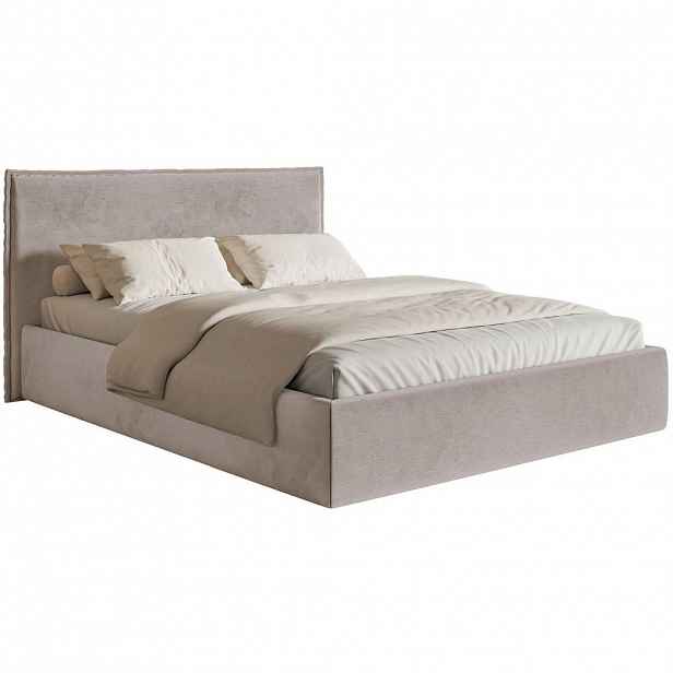 Selsey ČALOUNĚNÁ POSTEL Softie Slim taupe velur 200x200