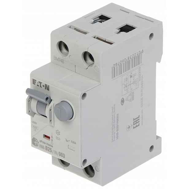 Diferenciální Nadproudový Spínač HNB-B25/1N/003 Jednofázový, Typ Ac 30mA 25A