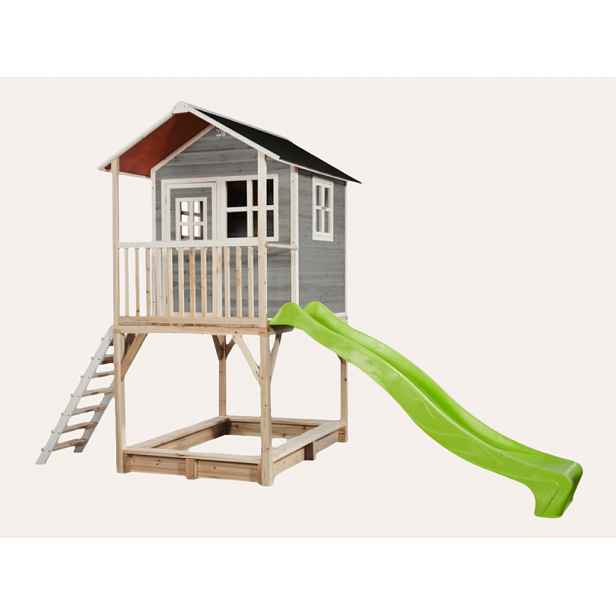 EXIT Toys Dětský dřevěný domeček na nožkách - malý (šedý)
