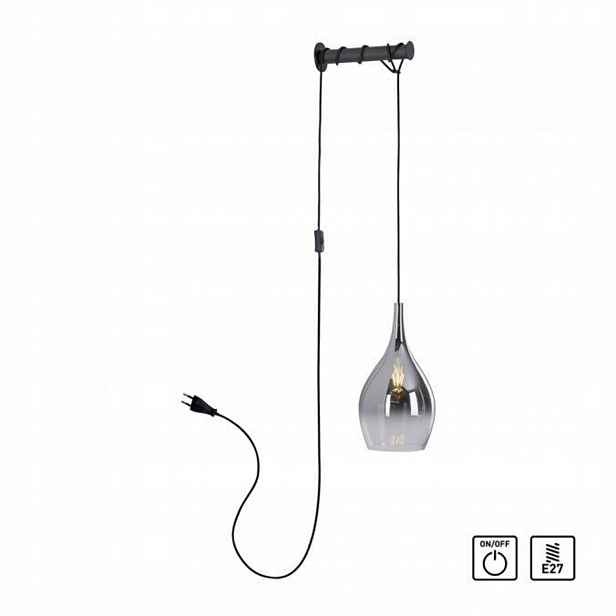 Nástěnná lampa Paul Neuhaus černá E27 40 W Nástěnná lampa Pilua 9061-18