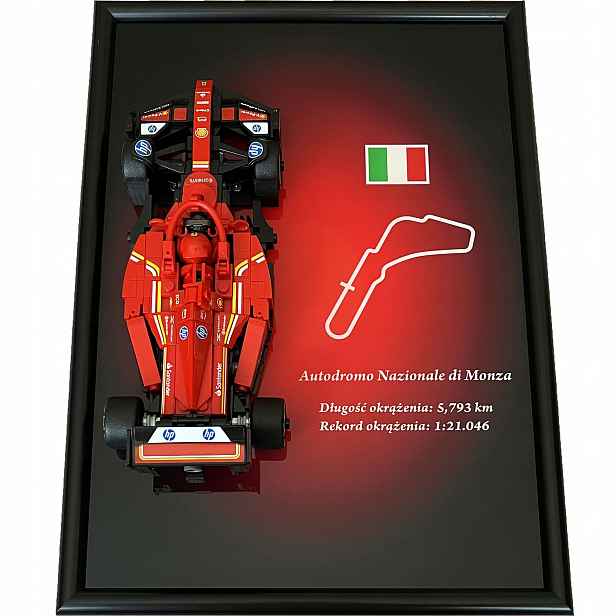 Rámeček s držákem pro Lego Speed Champions 77242 Formule F1 Ferrari SF-24