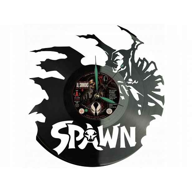 Spawn Dárek Originální dekorace do domu Hodiny z vinylové desky