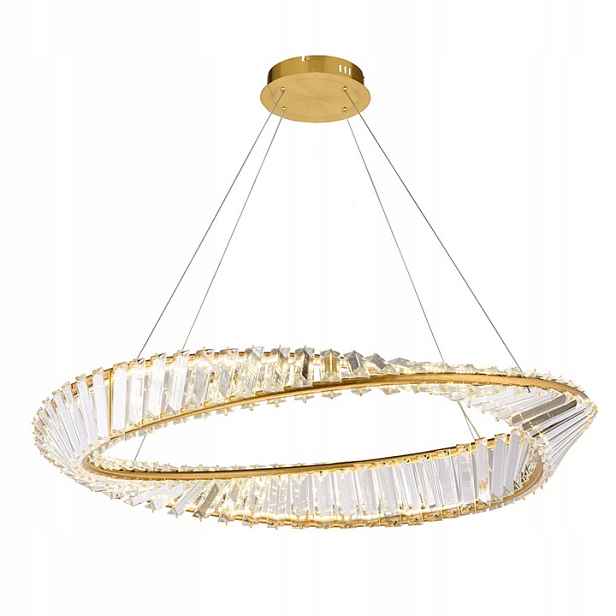 Křišťálový Lustr Zlatý Glamour, Moderní Stropní Lampy Do Obývacího Pokoje