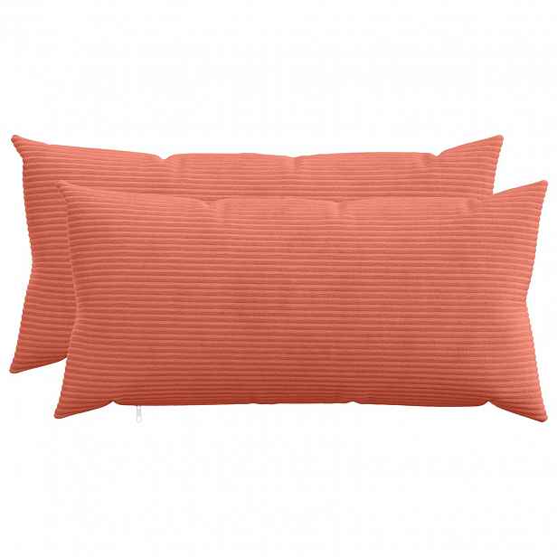vidaXL Povlak na polštář 2 pcs HEERLEN Červená oranžová 40 x 70 cm