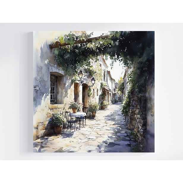 Obraz Na Plátně Canvas Městečko Krajina Ulička Bruk Léto 50x50