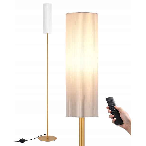 Stojací lampa Edishine, 165 cm, stmívatelná Led stojací lampa, dálkové ovládání a E27