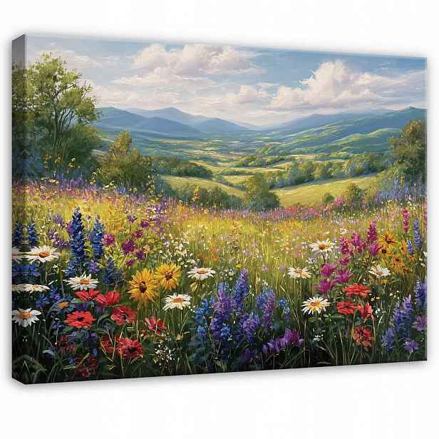 Wallarena OBRAZY NA PLÁTNO Akvarel Příroda Moderní 60x40