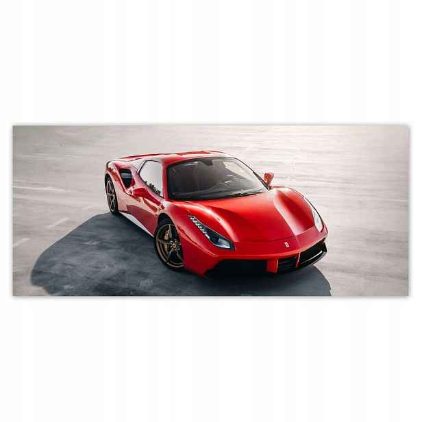 Fototapety 211x91 Červené Ferrari Střela