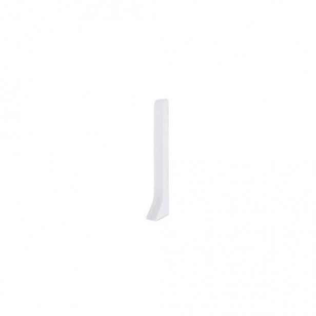 Koncovka k soklu Eviso bílá mat, hliník délka 1 cm, výška hrany 60 mm, ASWH0460P