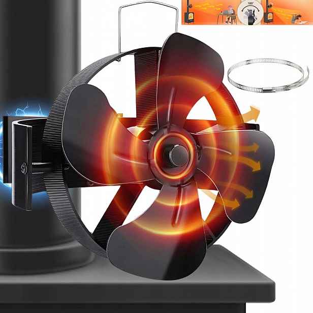 Krbový Ventilátor Teplovzdušný Ventilátor Do Krbu Tichý S Magnetem