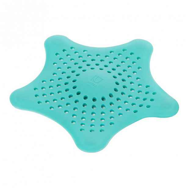 Modrá silikonová zátka do vany Umbra Starfish