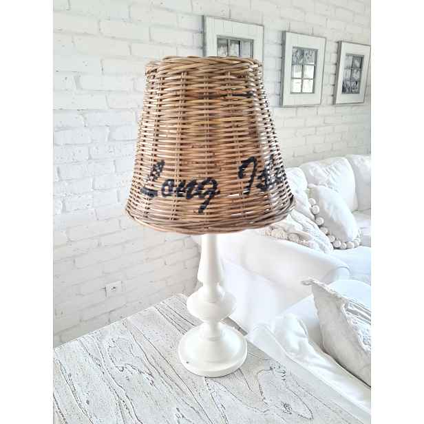 Stínidlo Ratanové Hampton s nápisem „Long island“ Rattan Střední