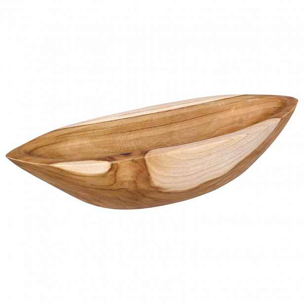 vidaXL Fruit Bowl JEPARA Teak Brown 46 x 16 x 11 cm