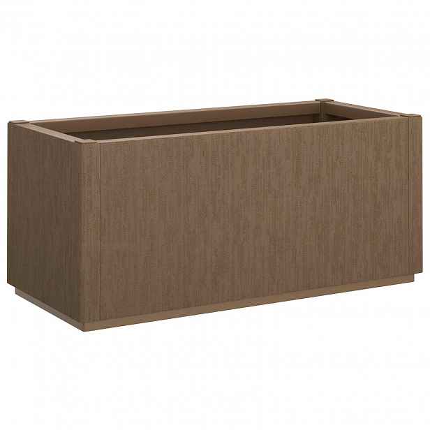 vidaXL Zahradní květinový box Hnědá 80 x 36 x 35 cm PP