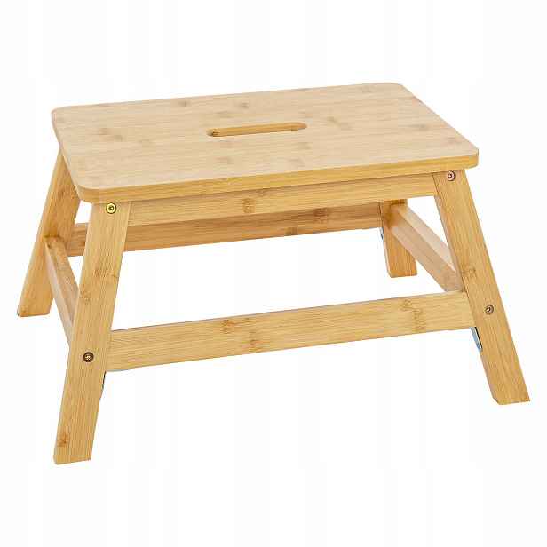 Stolička Dřevěná Béžová Bamboo 1 Stupeň Až 150 G