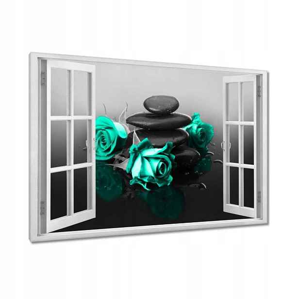 Obrazy 120x80 Mátová růže Spa Wellness
