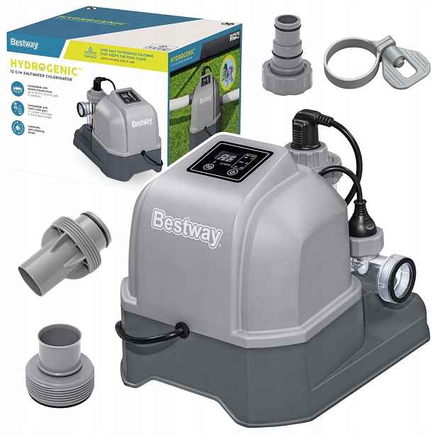 Generátor chloru do bazénu 12 g/h, systém elektrolýzy soli, automatický systém