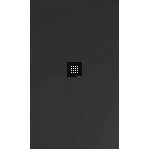 Sprchová vanička obdélníková Polysan Flexia 150x90 cm litý mramor antracit 72898.51