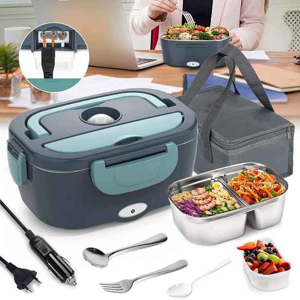 Elektrický Obědový Box S Ohřevem 1500 ML 60 W Nerezová Ocel Trvanlivost