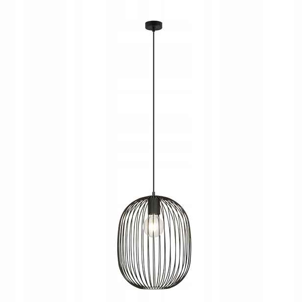 Závěsná lampa černá velká drátěná ozdobná lampa do obývacího pokoje nad stůl Emibig