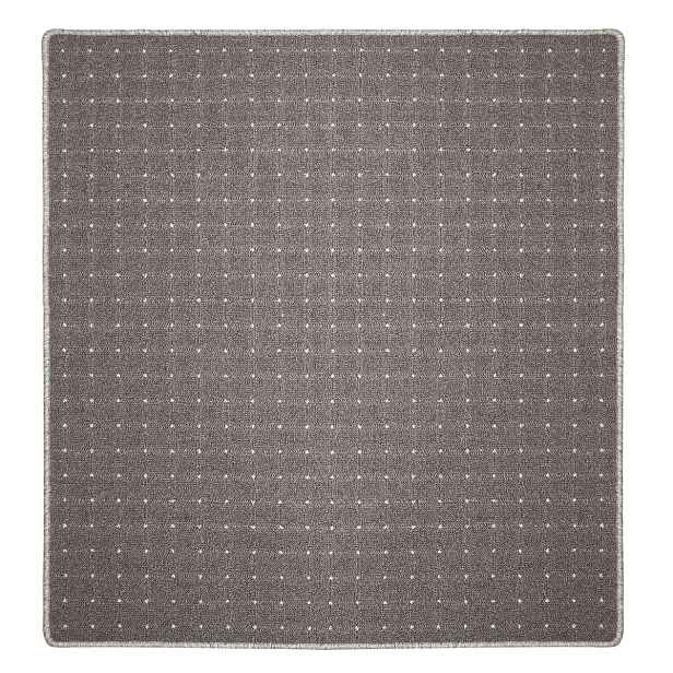 Kusový koberec Udinese hnědý čtverec, 60x60, hnědá, chodba / předsíň, Condor Carpets