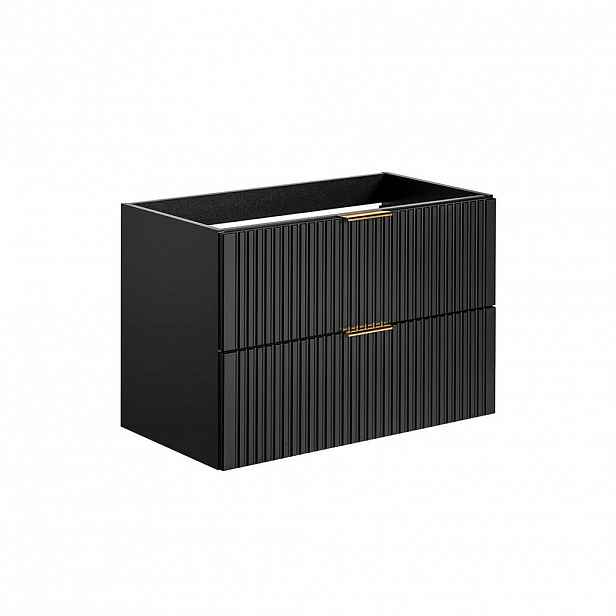 Petits-meubles SKŘÍŇKA POD UMYVADLO 80.4cm Adriel Matná černá
