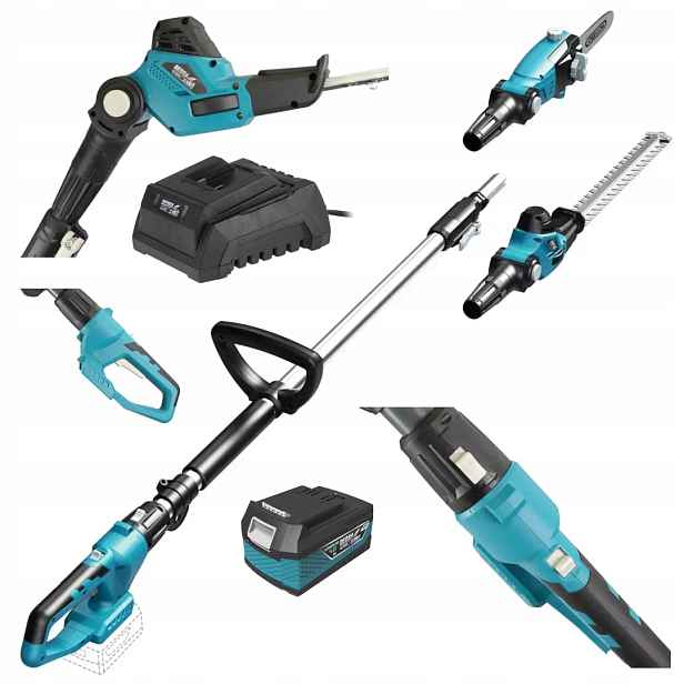 Set Nůžky a pila na výložníku 2v1 Dedra Sas DED7096 DED7034 Nabíječka
