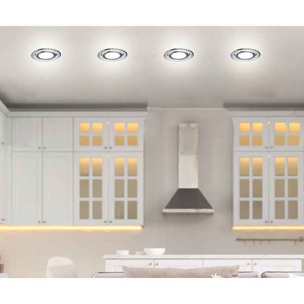 Stříbrné LED stropní svítidlo 6500K SSP-30