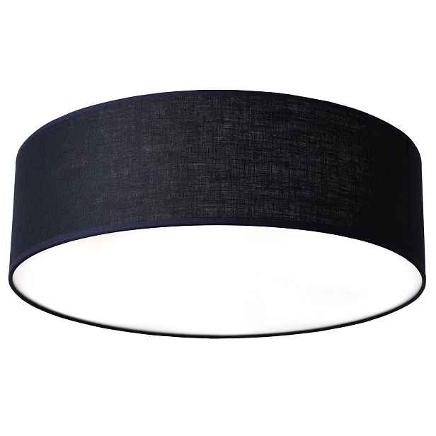 Stropní Svítidlo Stropní Svítidlo Lněné Stínidlo Tmavě Modré 40 CM Do Obývacího Pokoje Ložnice 3XE27